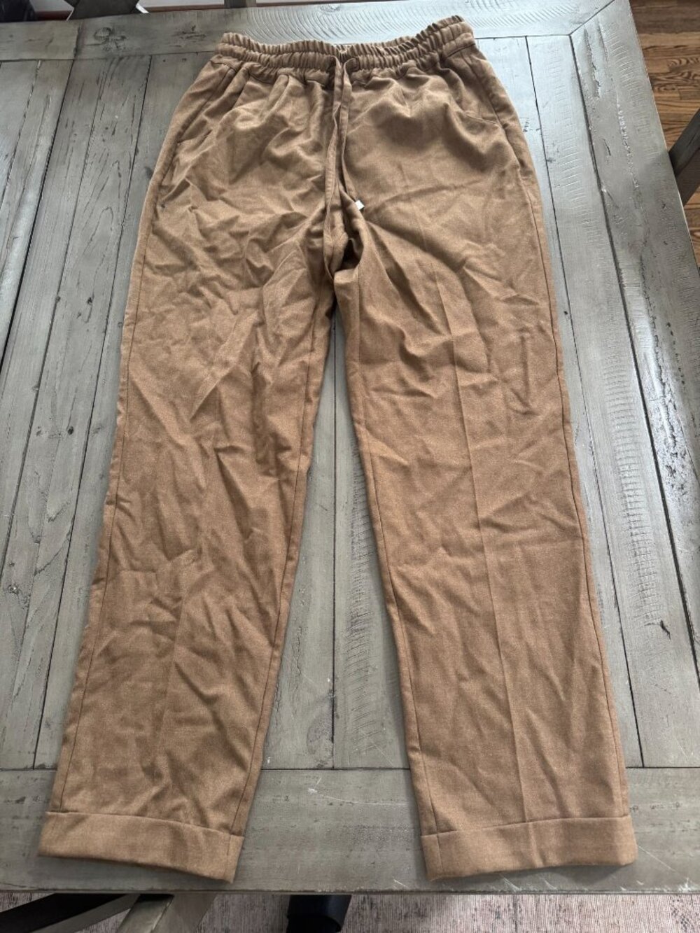 KITON Italy Brown Camel Wool Pocket Trouser Pants Size 40 / 4 / Small